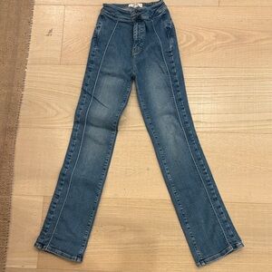 We The Free Wide Leg Jeans in Classic Blue